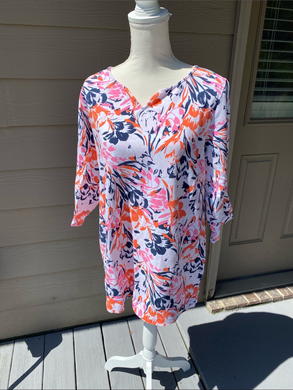 4/$20 floral Croft & Barrow top